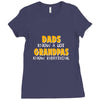 grandpa gift grandpas know Ladies Fitted T-Shirt
