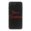 merry christmas red glitter iPhone 7 Plus Case