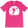 skiier moon moonlight silhouett T-Shirt