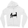 funny caution pinball wiz square Zipper Hoodie