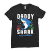 daddy shark doo doo doo family matching Ladies Fitted T-Shirt