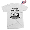 Premium Vintage Since 1973 Limited Edition Original Parts Exclusive T-shirt