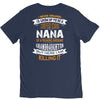 Super Cool Nana Of A Freaking Awesome Granddaughter V-Neck Tee