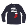well hung endowed christmas stocking funny Long Sleeve Shirts