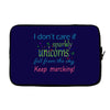 marching band i dont care if sparkly unicorns Laptop sleeve