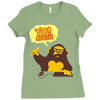 monkey yo bitch Ladies Fitted T-Shirt