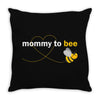 Mommy To Bee Unknown Gender Throw Pillow