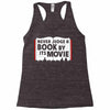 never judge a book by its movie Racerback Tank