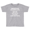 Smartass September Girl Toddler T-shirt