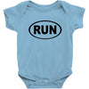 basic running oval Baby Bodysuit