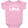 once a biker always a biker motorcycle Baby Onesie
