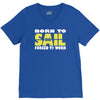 born to sail forced to work V-Neck Tee