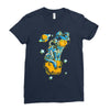 space cat Ladies Fitted T-Shirt