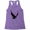black raven with red eye Racerback Tank