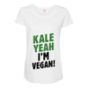 Kale Yeah I'm Vegan! Maternity Scoop Neck T-shirt