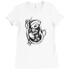 fish boat sea fishing Ladies Fitted T-Shirt