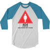 404 error girlfriend not found 3/4 Sleeve Shirt