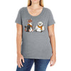 the owl and the weasel Ladies Curvy T-Shirt