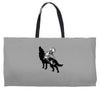 Wolf And Human Weekender Totes