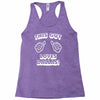 this guy loves dallas Racerback Tank