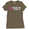 believe in yourself Ladies Fitted T-Shirt