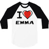 i love emma 3/4 Sleeve Shirt