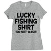 luck fishing Ladies Fitted T-Shirt