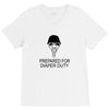 prepared for diaper V-Neck Tee