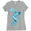 astronaut discus throwing Ladies Fitted T-Shirt