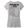 March Girl Facts Pisces Women's V-Neck T-Shirt