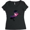 Unicorn Galaxy Women's Triblend Scoop T-shirt