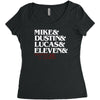 mike dustin lucas eleven will Women's Triblend Scoop T-shirt