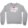 i love the 90's  musik dj fun Crewneck Sweatshirt