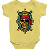 pirate bones skull Baby Bodysuit