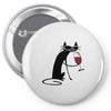 cat and wine Pin-back button
