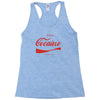 enjoy cocaine funny gray Racerback Tank