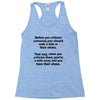 criticize Racerback Tank