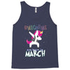 Unicorns are Born in March Dabbing Tank Top