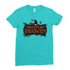 happy halloween Ladies Fitted T-Shirt