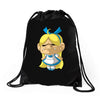 ugly alice Drawstring Bags