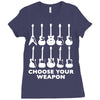 choose your weapon funny Ladies Fitted T-Shirt