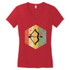 vintage sagittarius Women's V-Neck T-Shirt