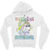 unicorns are born in november cute unicorn Zipper Hoodie