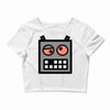 robot funny Crop Top