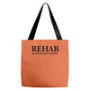 funny t shirt rehab is for quitters rude tee offensive shirt Tote Bags