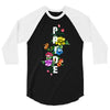 Pride Floral LGBT Colors 3/4 Sleeve Shirt