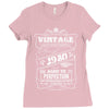 Vintage Aged To Perfection 1980 Ladies Fitted T-Shirt