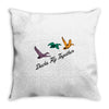 ducks fly together Throw Pillow