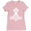 thors hammerretro viking norse fashion cool Ladies Fitted T-Shirt
