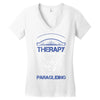 I Don't Need Therapy Just to Go Paragliding Women's V-Neck T-Shirt